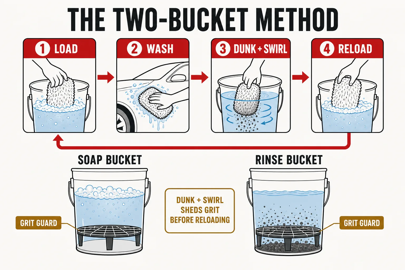 The Two-Bucket Method diagram